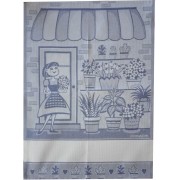 Blue Kitchen Towel - The Flower Girl