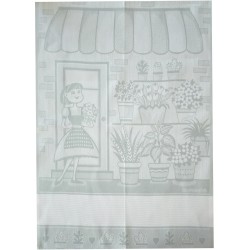 Light Grey Kitchen Towel - The Flower Girl