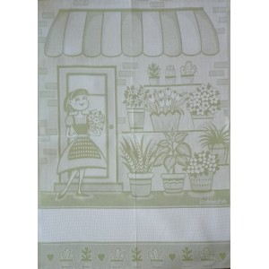 Light Green Kitchen Towel - The Flower Girl