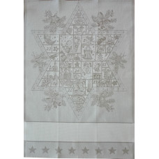 Paño de Cocina Navideño - Estrella con Adviento Paño de Cocina Navideño - Estrella con Adviento