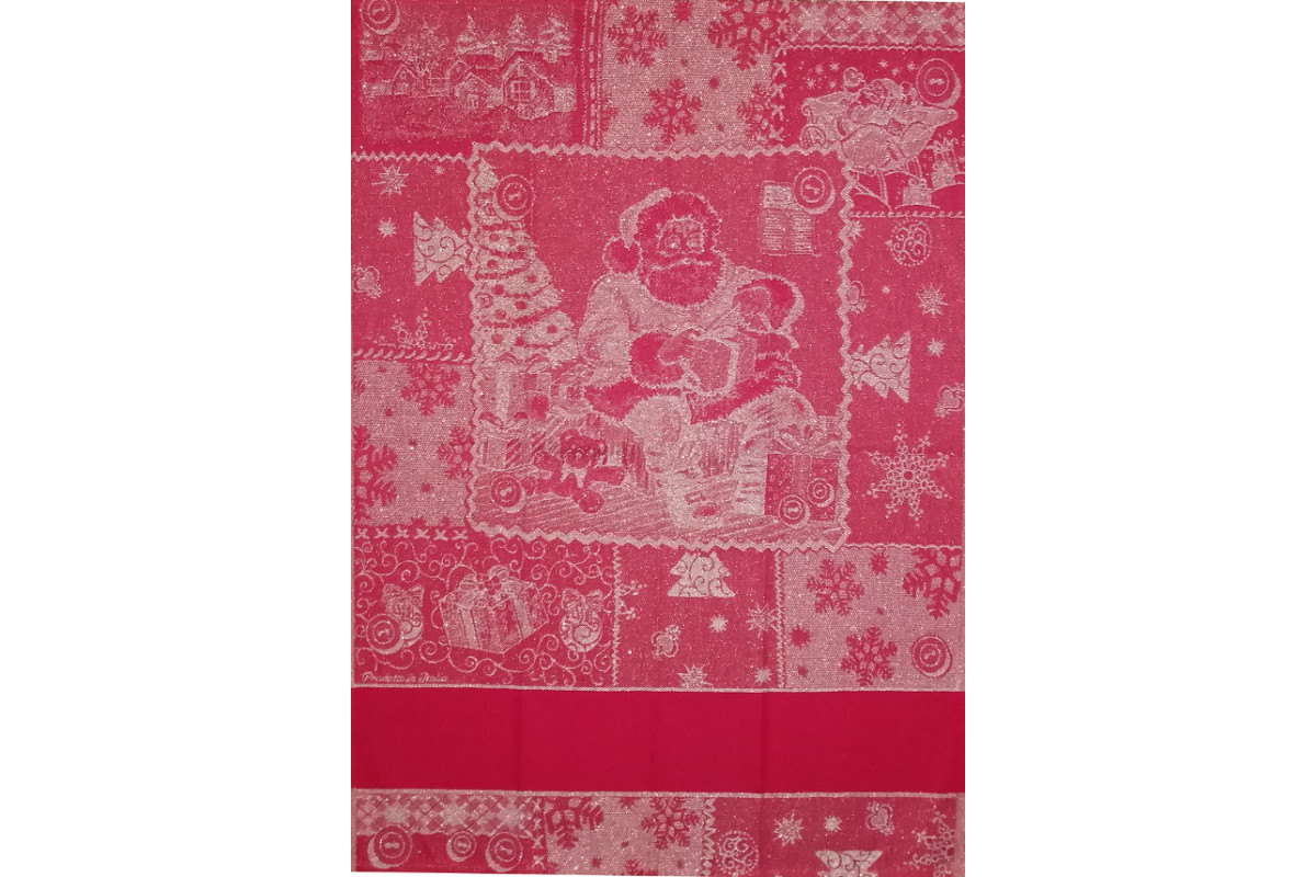 Strofinaccio Natalizio Rosso - Babbo Natale Strofinaccio Natalizio Rosso - Babbo Natale