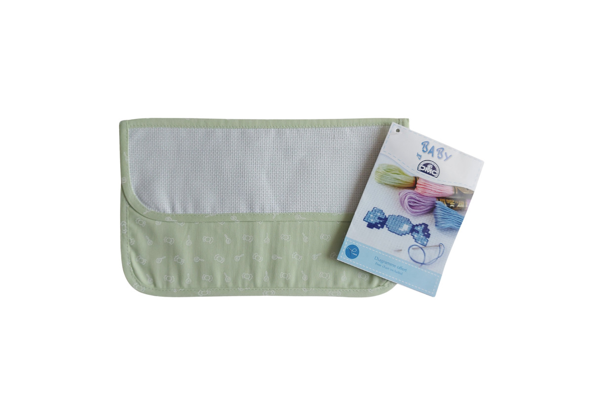 DMC - Kindergarden Cultery Pouch - Ready to Stitch - Green - Art. RS2128 DMC - Kindergarden Cultery Pouch - Ready to Stitch - Green - Art. RS2128