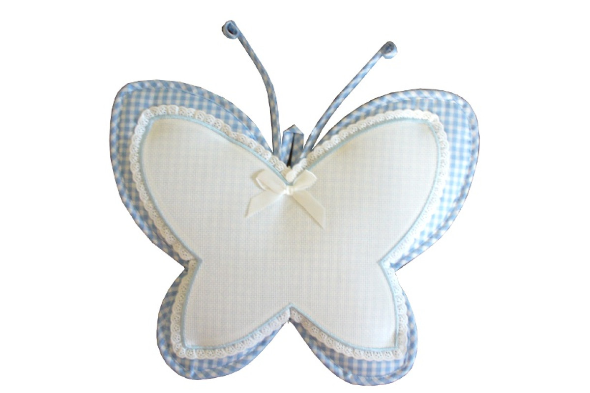 Colgante para la Puerta del Bebè - Mariposa - Celeste Colgante para la Puerta del Bebè - Mariposa - Celeste
