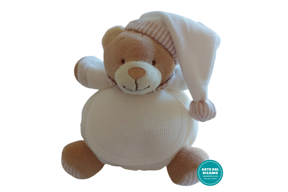 Peluche Orsacchiotto da Ricamare - Bianco Peluche Orsacchiotto da Ricamare - Bianco