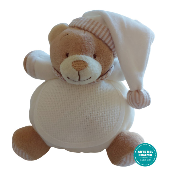 Peluche Orsacchiotto da Ricamare - Bianco