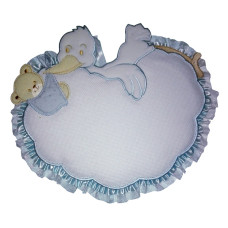 Colgante para la Puerta del Bebè - Cigüeña con Osito Celeste Colgante para la Puerta del Bebè - Cigüeña con Osito Celeste