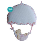 Colgante para la Puerta del Bebè - Paracaídas con Oso - Rosa Colgante para la Puerta del Bebè - Paracaídas con Oso - Rosa