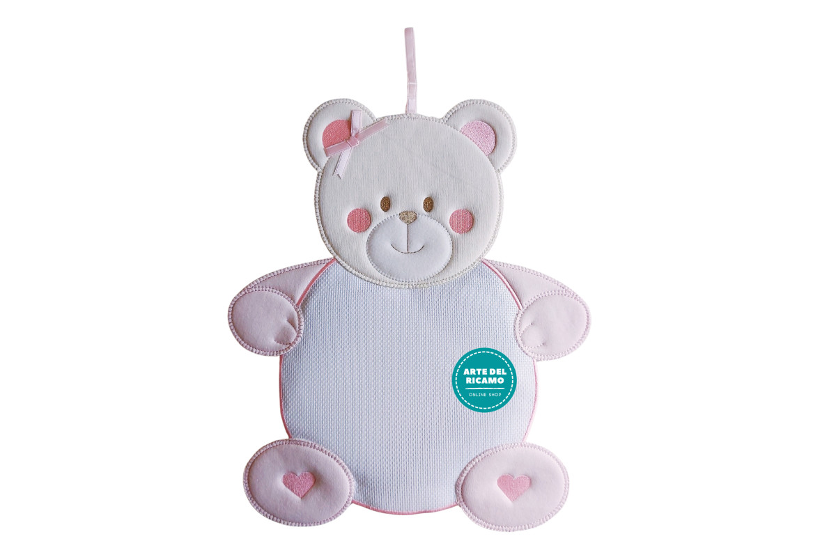 Baby Cockade Announcement - Teddy Bear - Pink Baby Cockade Announcement - Teddy Bear - Pink