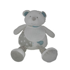 Peluche Orsacchiotto con Bavaglino da Ricamare - Celeste Peluche Orsacchiotto con Bavaglino da Ricamare - Celeste