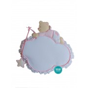 Baby Cockade Announcement - Cloud with Teddy Bear and Star