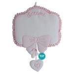 Colgante para la Puerta del Bebè Rosa - Eccomi Colgante para la Puerta del Bebè Rosa - Eccomi