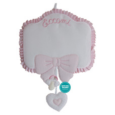 Pink Baby Cockade Announcement - Eccomi Pink Baby Cockade Announcement - Eccomi