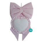 Baby Cockade Announcement - Pink Ribbon with Heart Baby Cockade Announcement - Pink Ribbon with Heart
