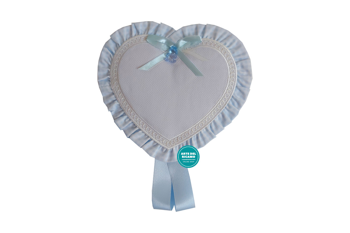 Baby Cockade Announcement - Light Blue Heart Baby Cockade Announcement - Light Blue Heart