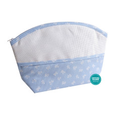 Bolsita Bebè para Bordar - Azul Claro con Lazos Blancos Bolsita Bebè para Bordar - Azul Claro con Lazos Blancos