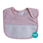 Bavaglino Piquet con Velcro - Rosa Bavaglino Piquet con Velcro - Rosa