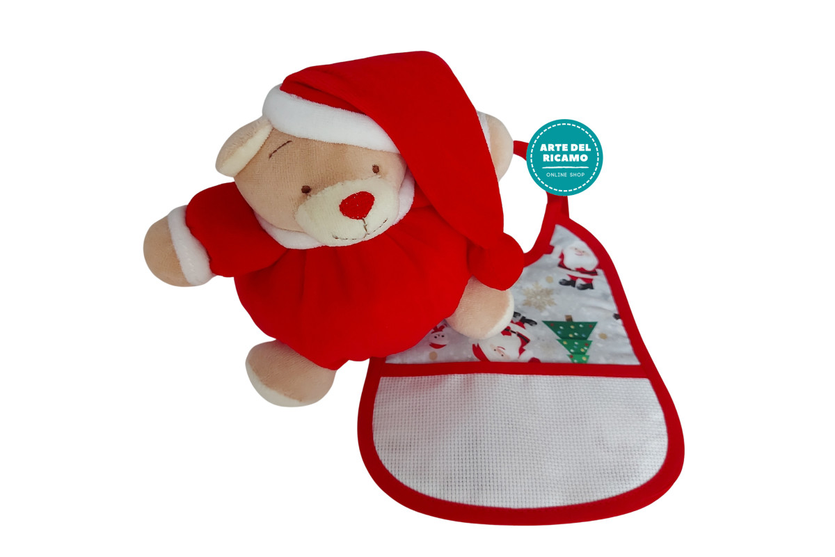 Teddy Bear with Baby Bib to Cross Stitch Teddy Bear with Baby Bib to Cross Stitch