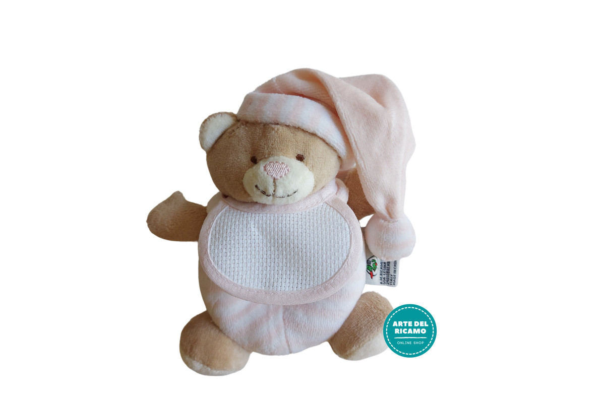 Oso de Peluche con Sonallero - Rosa Oso de Peluche con Sonallero - Rosa