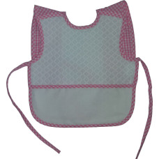 Bavaglino Pappa con Bretelle - Quadri Rosa Bavaglino Pappa con Bretelle - Quadri Rosa