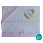Set Lenzuolino Culla per Bambini - Righe Rosa