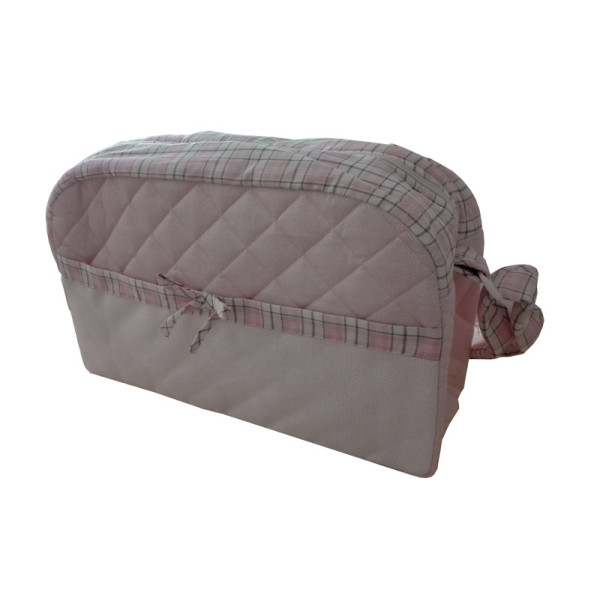 Borsa Mamma da Ricamare - Scozzese - Rosa