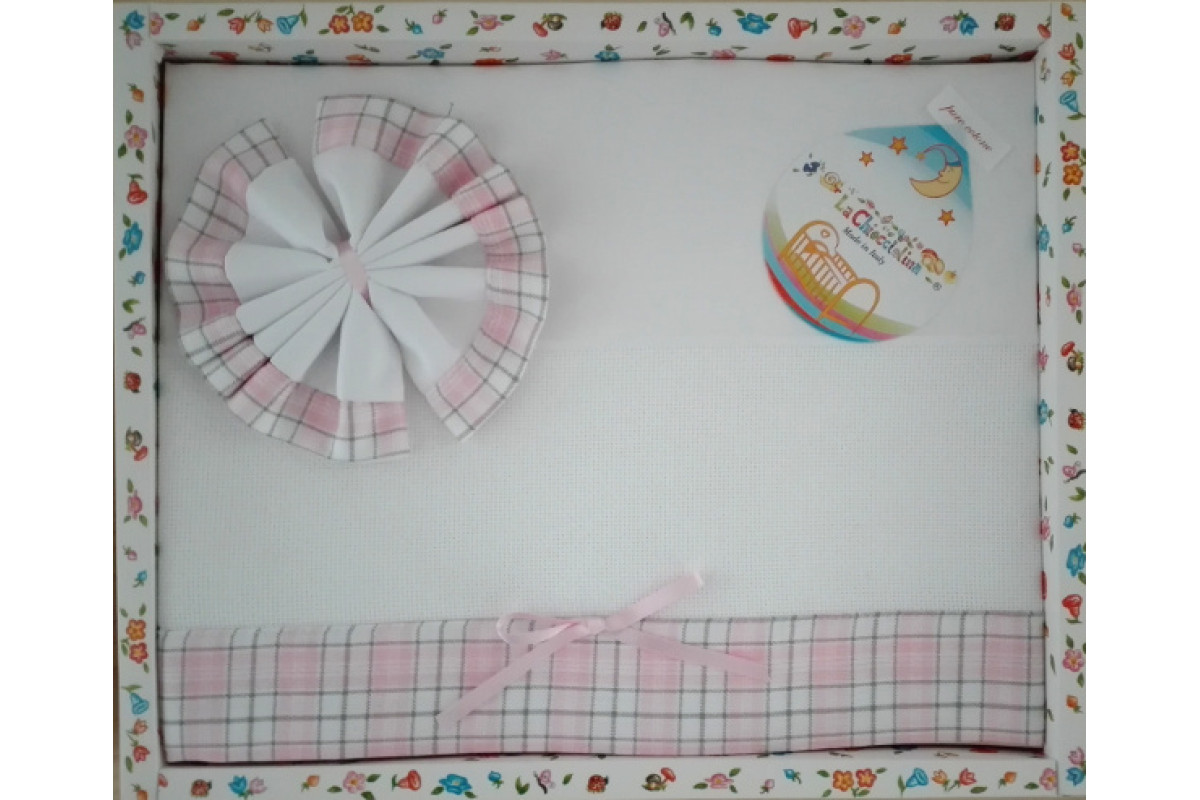 Coordinato Culla Scozzese - Rosa Coordinato Culla Scozzese - Rosa