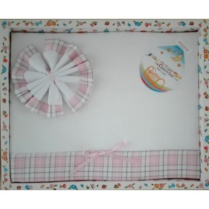 Baby Sheet Set - Scottish Line - Color Pink
