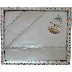 Stitchable Baby Bed Sheets - Scottish Turtledove