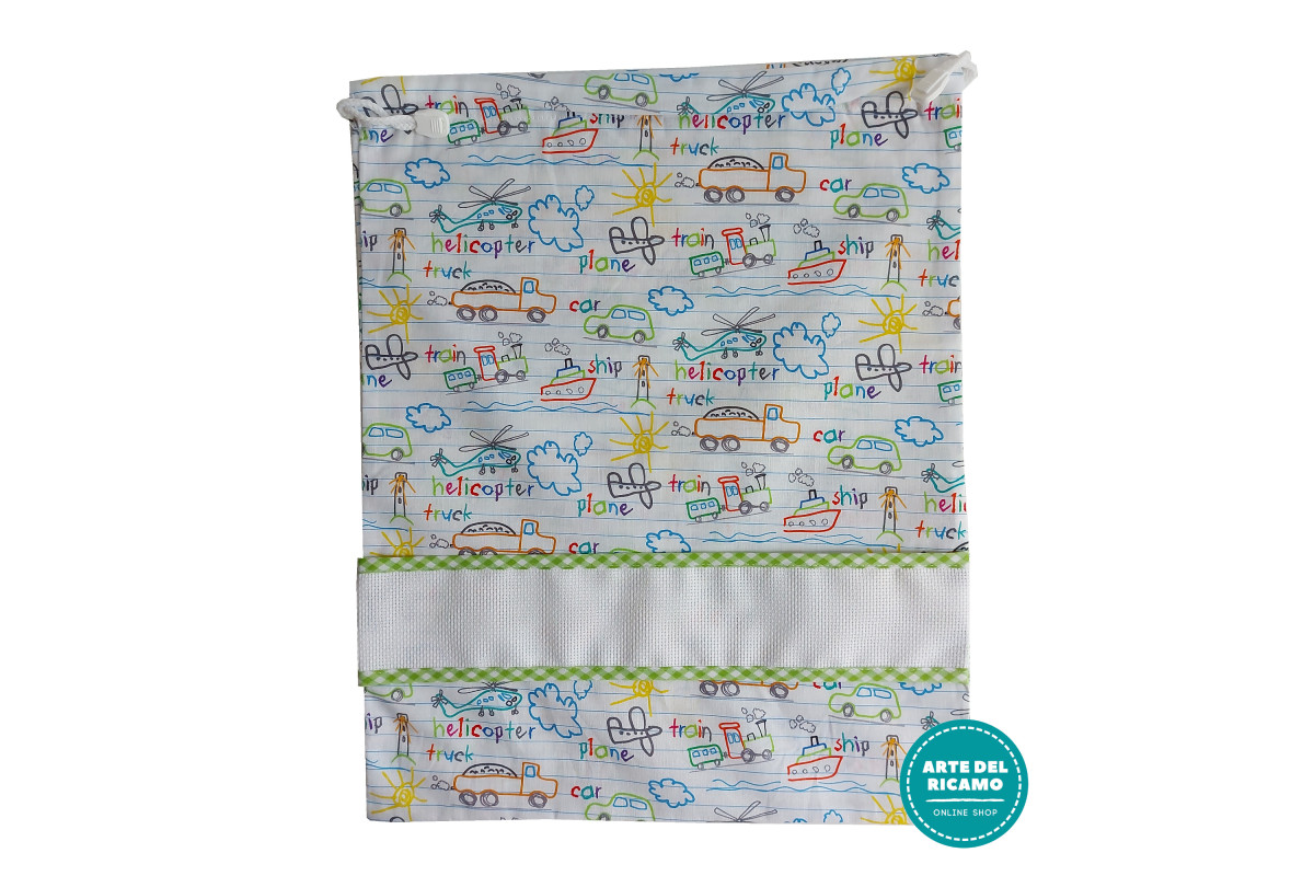 Kindergarden Bag - Medium of Transport - Green Kindergarden Bag - Medium of Transport - Green
