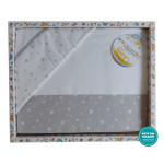 Stitchable Baby Bed Sheets Star - Turtledove Stitchable Baby Bed Sheets Star - Turtledove