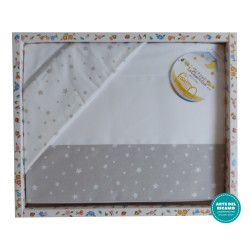 Stitchable Baby Bed Sheets Star - Turtledove