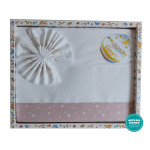 Set Lenzuolino Culla Stelle - Rosa Set Lenzuolino Culla Stelle - Rosa