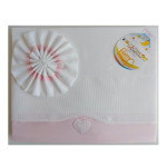 Sábana para Bebé con Corazón Rosa Sábana para Bebé con Corazón Rosa
