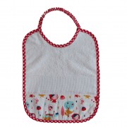 Terry Baby Bib with Aida Band - Little Red Riding Hood