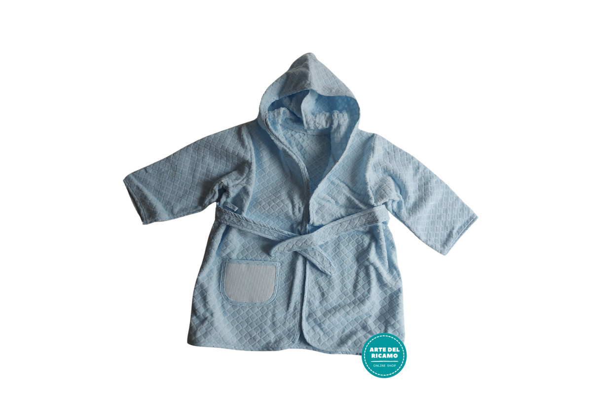 Accappatoio Neonato - Celeste Accappatoio Neonato - Celeste
