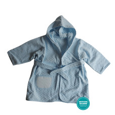 Accappatoio Neonato - Celeste Accappatoio Neonato - Celeste