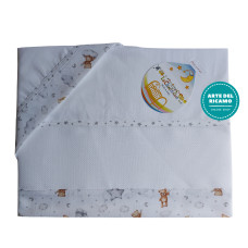 Set Lenzuolino Culla Orso e Nuvole e Stelline