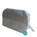 Nursery Bag to Cross Stitch - Dove Color with White Stars Nursery Bag to Cross Stitch - Dove Color with White Stars