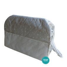 Nursery Bag to Cross Stitch - Dove Color with White Stars Nursery Bag to Cross Stitch - Dove Color with White Stars