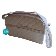 Borsa Mamma da Ricamare - Scozzese - Tortora Borsa Mamma da Ricamare - Scozzese - Tortora
