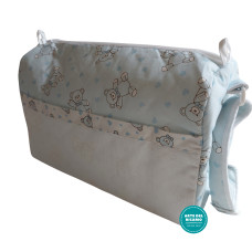 Nursery Bag to Cross Stitch - Light Blue Color with Teddy Bears Nursery Bag to Cross Stitch - Light Blue Color with Teddy Bears