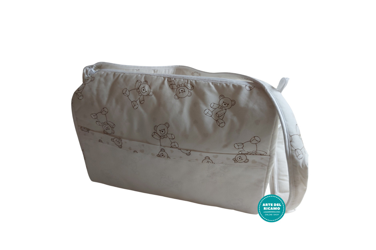Borsa Nursery da Ricamare Orsetti - Panna Borsa Nursery da Ricamare Orsetti - Panna