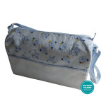 Nursery Bag to Cross Stitch - Light Blue Color with Hugs Teddy Bears Nursery Bag to Cross Stitch - Light Blue Color with Hugs Teddy Bears