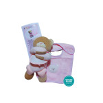 Kit de Regalo para Recién Nacido - Osito y Babero Rosa Kit de Regalo para Recién Nacido - Osito y Babero Rosa