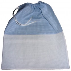 Kindergarden Bag - Ready to Stitch - Light Blue Squares