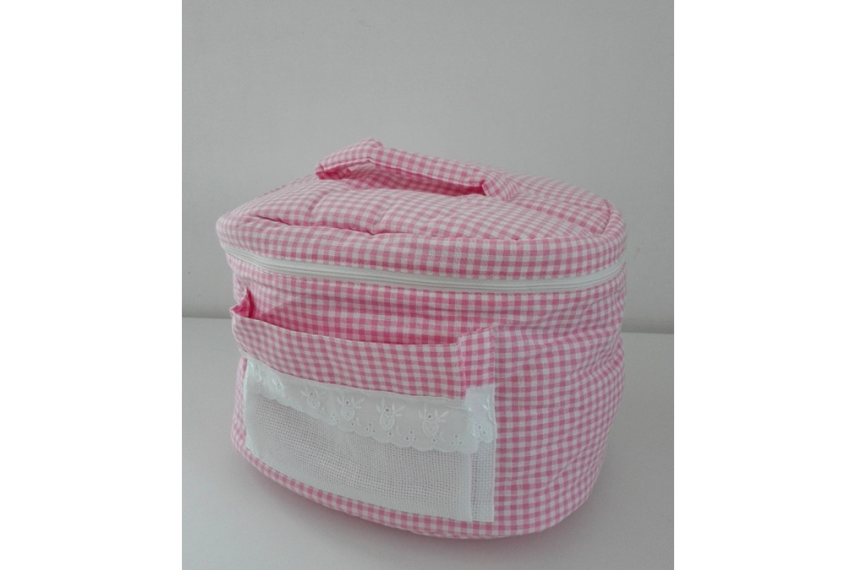 Baby Beauty Case for Baby to Cross Stitch - Pink Baby Beauty Case for Baby to Cross Stitch - Pink