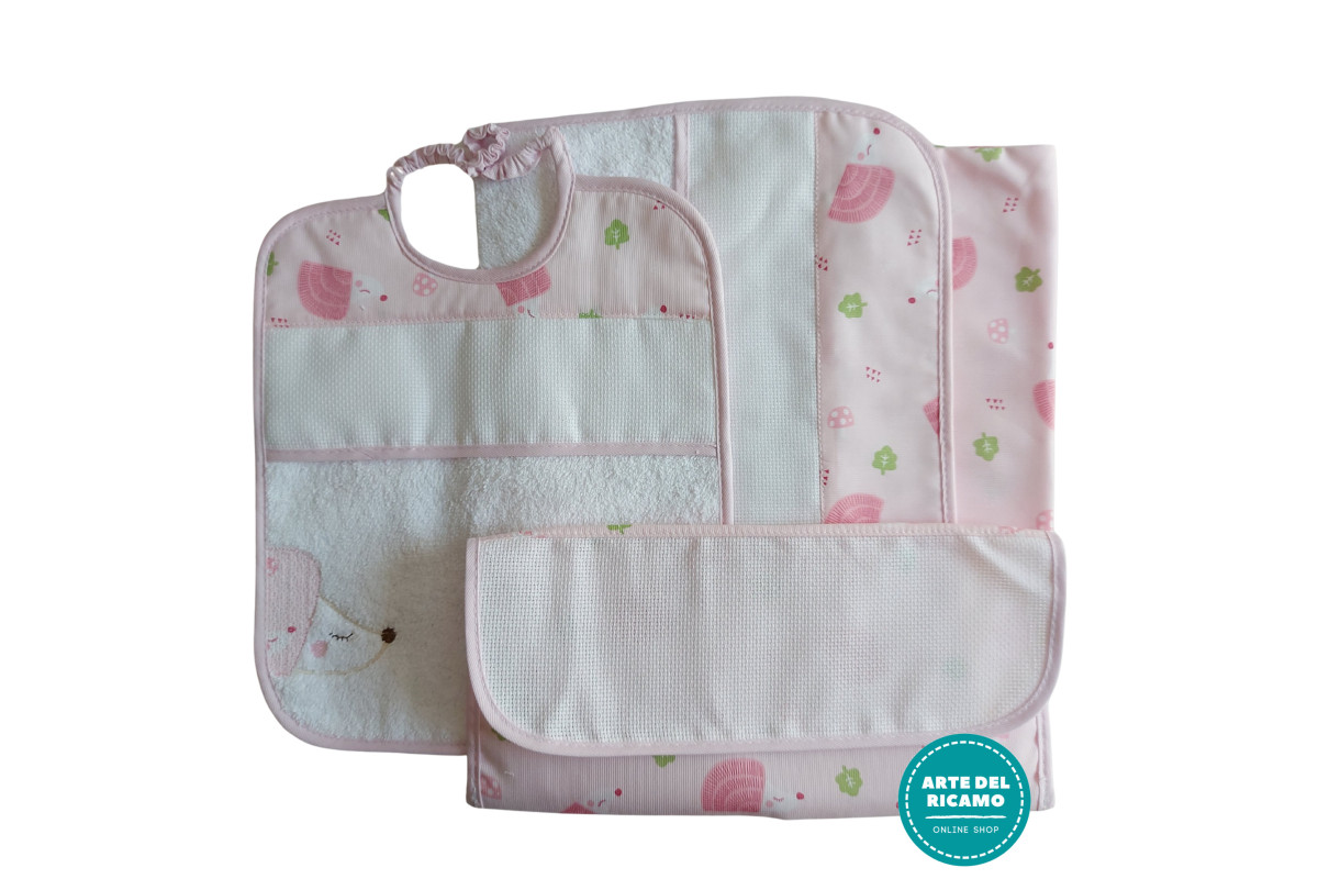 Ropa para la Escuela para Bordar a Punto Cruz - Erizo Rosa Ropa para la Escuela para Bordar a Punto Cruz - Erizo Rosa