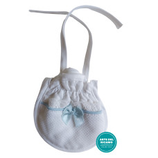 Light Blue Soft Baby Pacifier Bag - Snow Line Light Blue Soft Baby Pacifier Bag - Snow Line