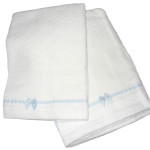 Toallas de Rizo para Bebé - Linea Vichy Celeste Toallas de Rizo para Bebé - Linea Vichy Celeste