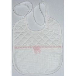 Soft Bib for your Baby - Vichy Line - Pink